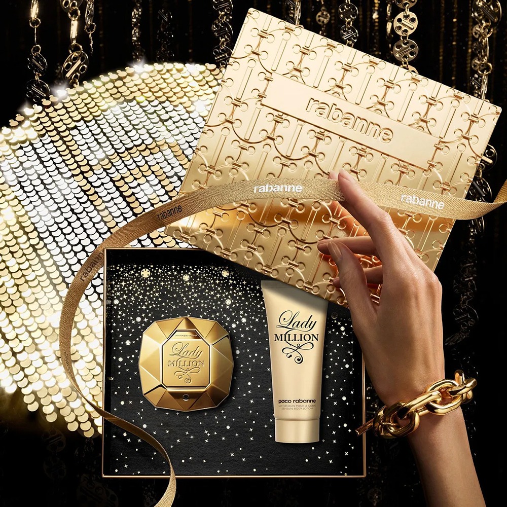 Cofre Paco Rabanne Perfume Lady Million Edp 80 Ml Loción