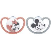 Chupete Nuk Disney Talle 2 Silicona 2 Unidades