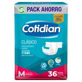 Pañales Adulto Cotidian Clásico 36 Unidades