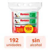 Pack Toallitas Húmedas Huggies Limpieza Efectiva 192 Unidades