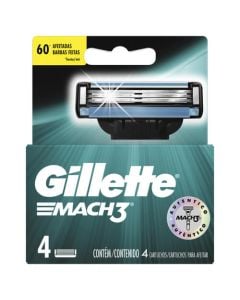 Repuesto De Afeitadora Gillette Mach3 4 Unidades