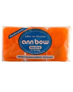 BARRA ANN BOW GLICERINA X3 UNIDADES 120 GRS.