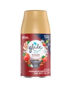 DESODORANTE DE AMBIENTES GLADE AUTOMATICO MANZANA VERDE REPUESTO 175G