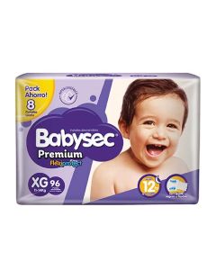 PAÑALES BABYSEC PREMIUM XG 96 UNIDADES