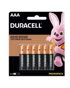 PILAS DURACELL AAA X6  