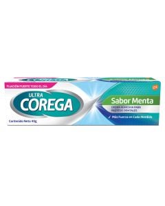 Adhesivo Dental Corega Crema Ultra Menta 40 G