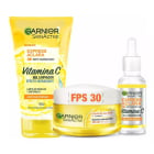 Combo Garnier Aclara Antiacné Gel Limpiador 150 Ml, Crema 50 Ml,  Sérum 30 Ml