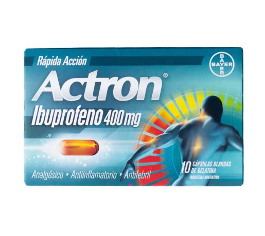 ACTRON 400 MG RAPIDA ACCION 10 C PSULAS Farmashop