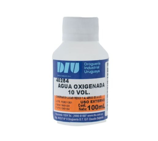 Agua Oxigenada 10 Volúmenes Litro