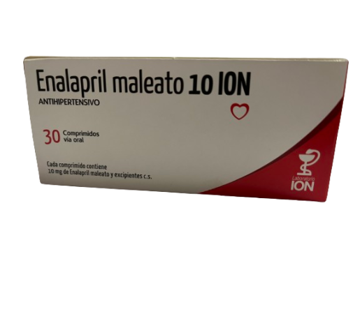 ENALAPRIL MALEATO ION 10MG 30COMPRIMIDOS Farmashop