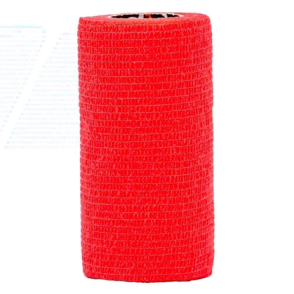 Venda Cohesiva Bx 10 cm x 5 m Rojo