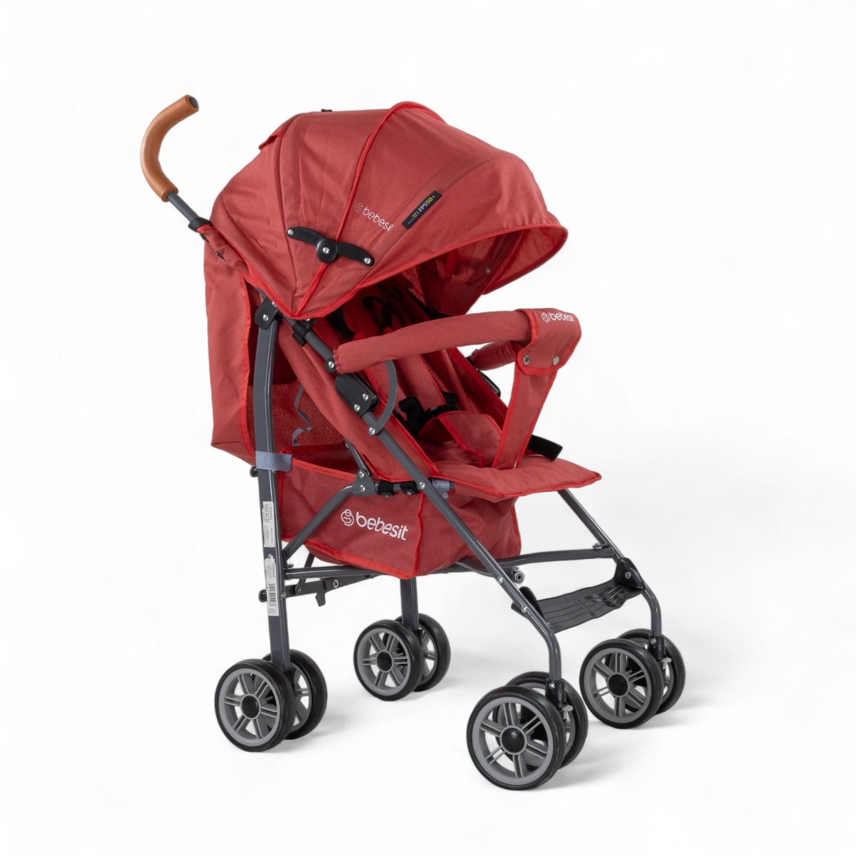 Coche Bebesit Paraguitas Fun Rojo 