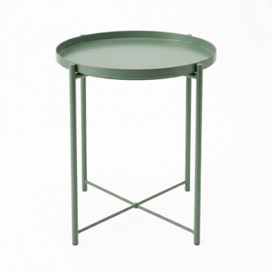 Mesa Auxiliar con Bandeja Verde