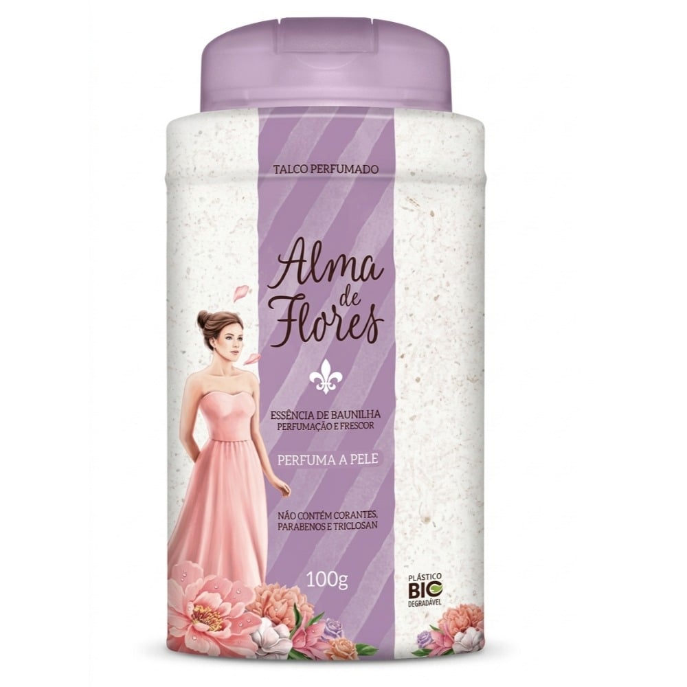 Talco Corporal Alma de Flores Vainilla 100 g