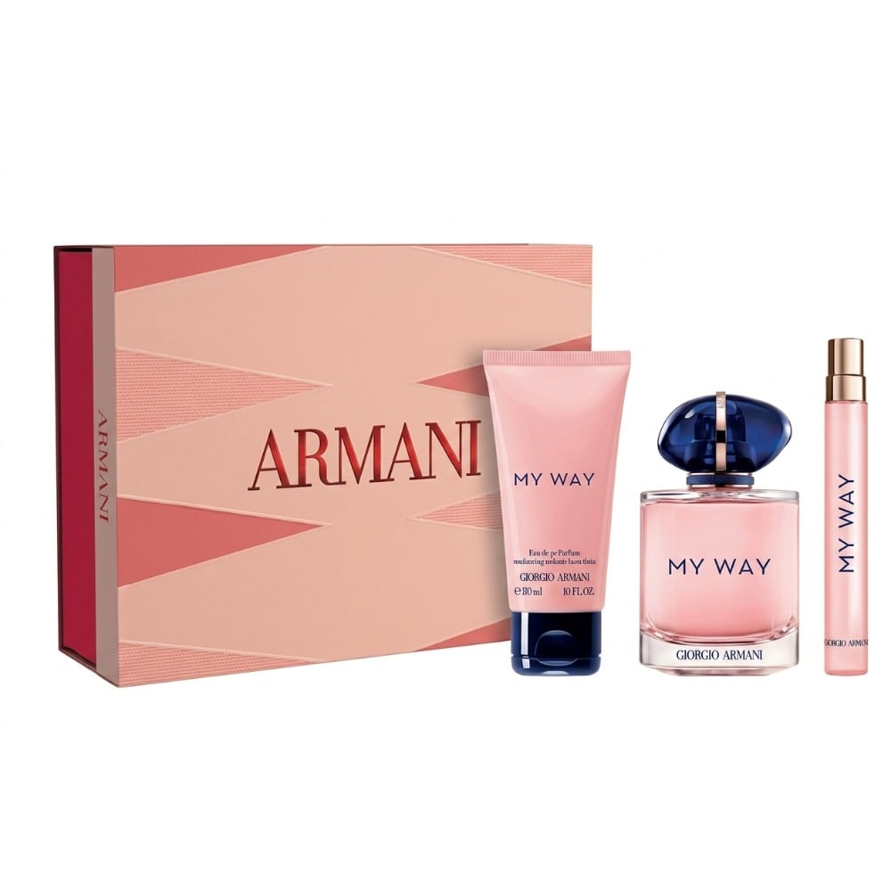 Cofre Armani Perfume My Way Femme EDP 90 ml + Mini Talla 10 ml + Loción Corporal 50 ml