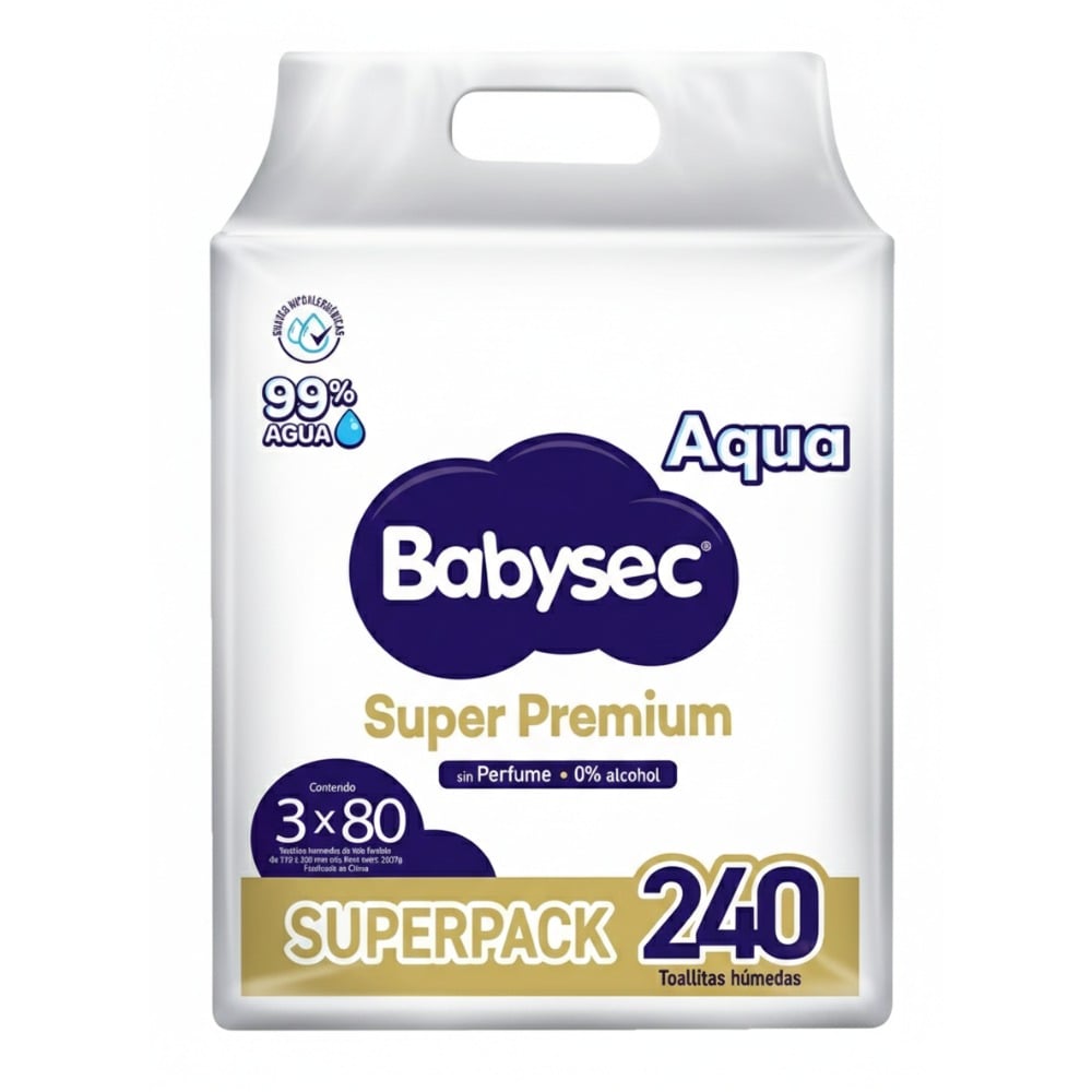 Toallitas Húmedas Babysec Super Premium 240 Unidades