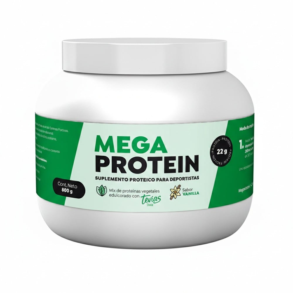 Proteína Vegana Mega Protein Vainilla 800 g