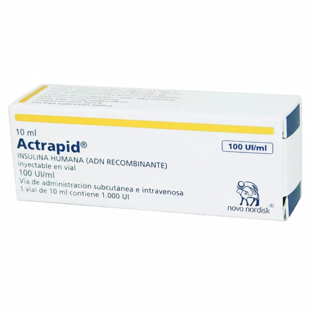 Actrapid Hm 100 ul/ml Ampolla 10 ml