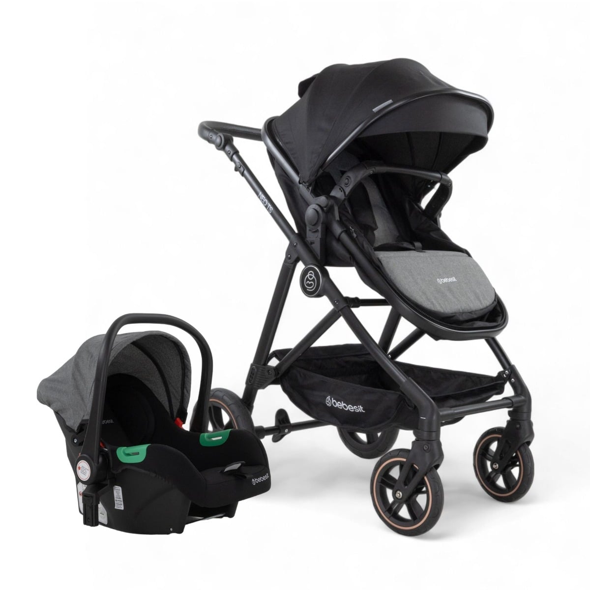 Coche Bebesit NEO Travel System I-size Gris
