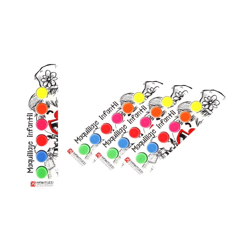 Infantozzi Maquillaje Infantil Fluo 6 Colores