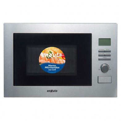 Microondas Digital Enxuta MOENXE0325DGI Inox con Grill 25 L