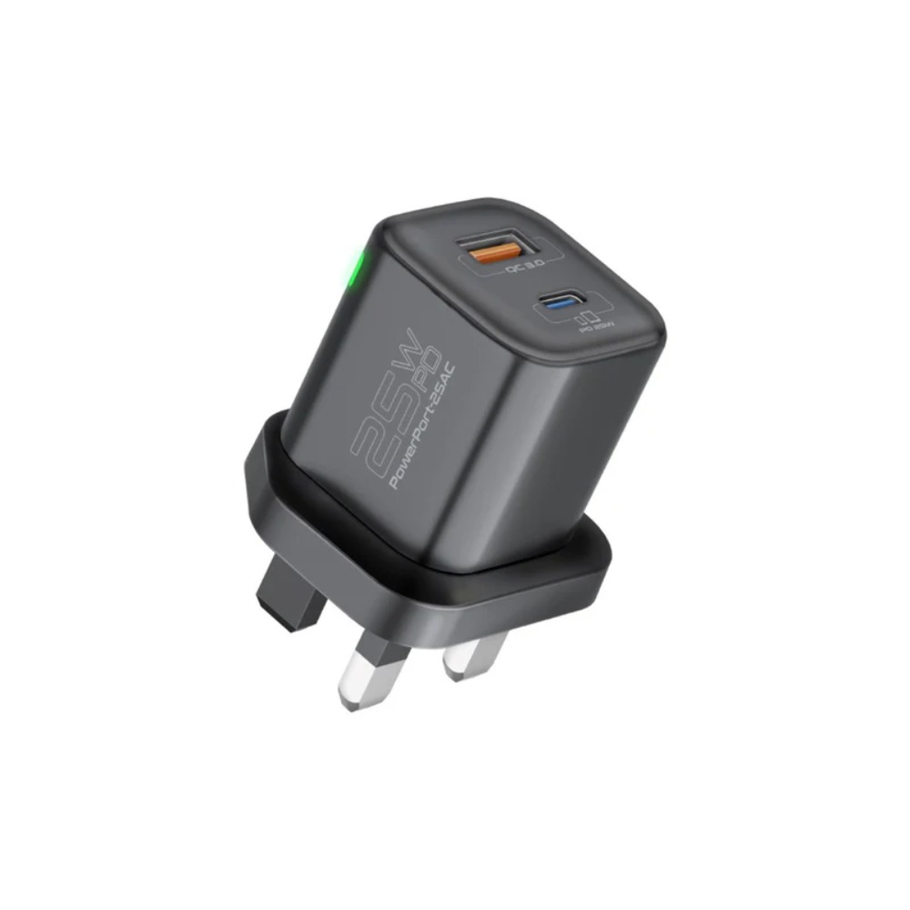 Cargador de Pared Promate Powerport-25w USB-C Negro