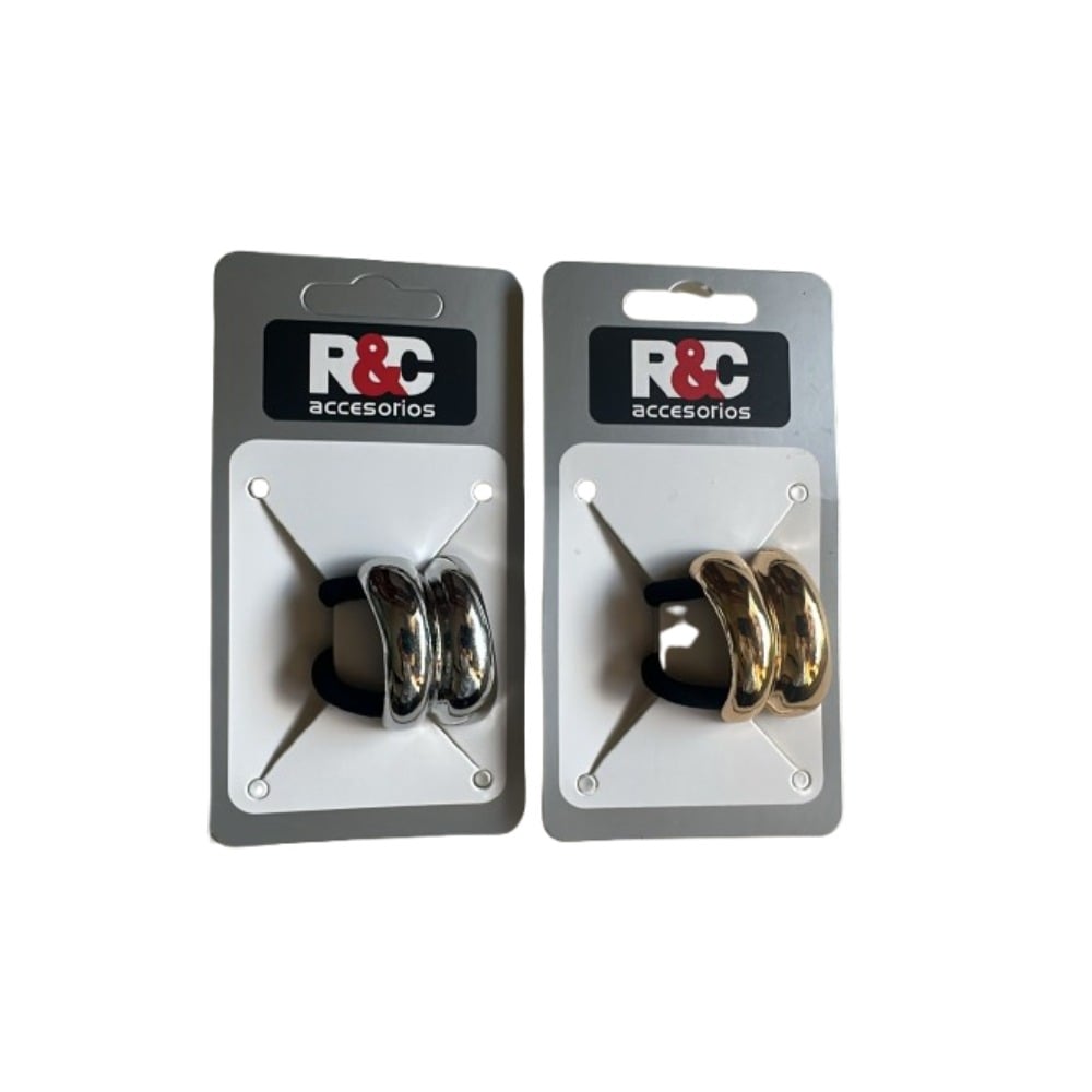 Gomita para el Pelo R&C con Arco Doble Metal 1 Unidad