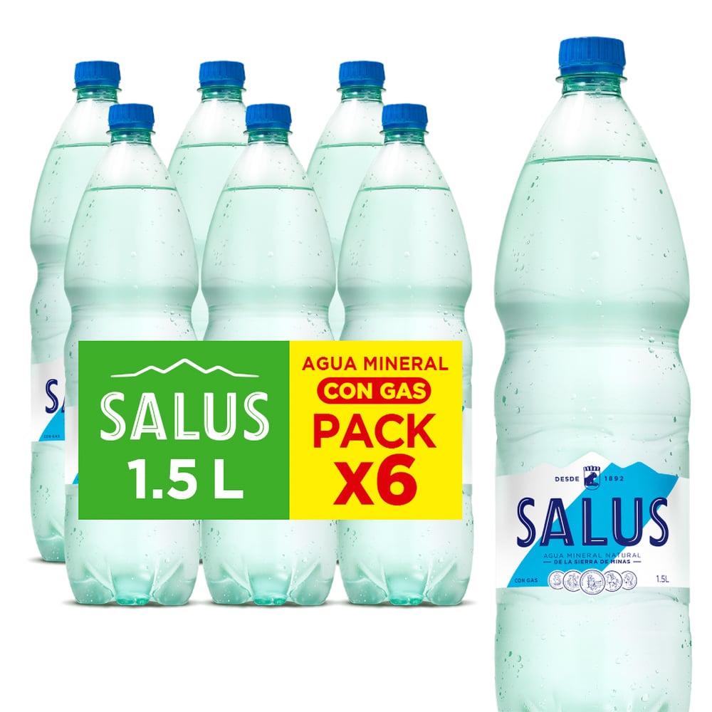 Funda Salus con Gas 1.5 l 6 Unidades