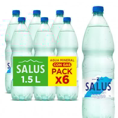 Funda Salus con Gas 1.5 l 6 Unidades