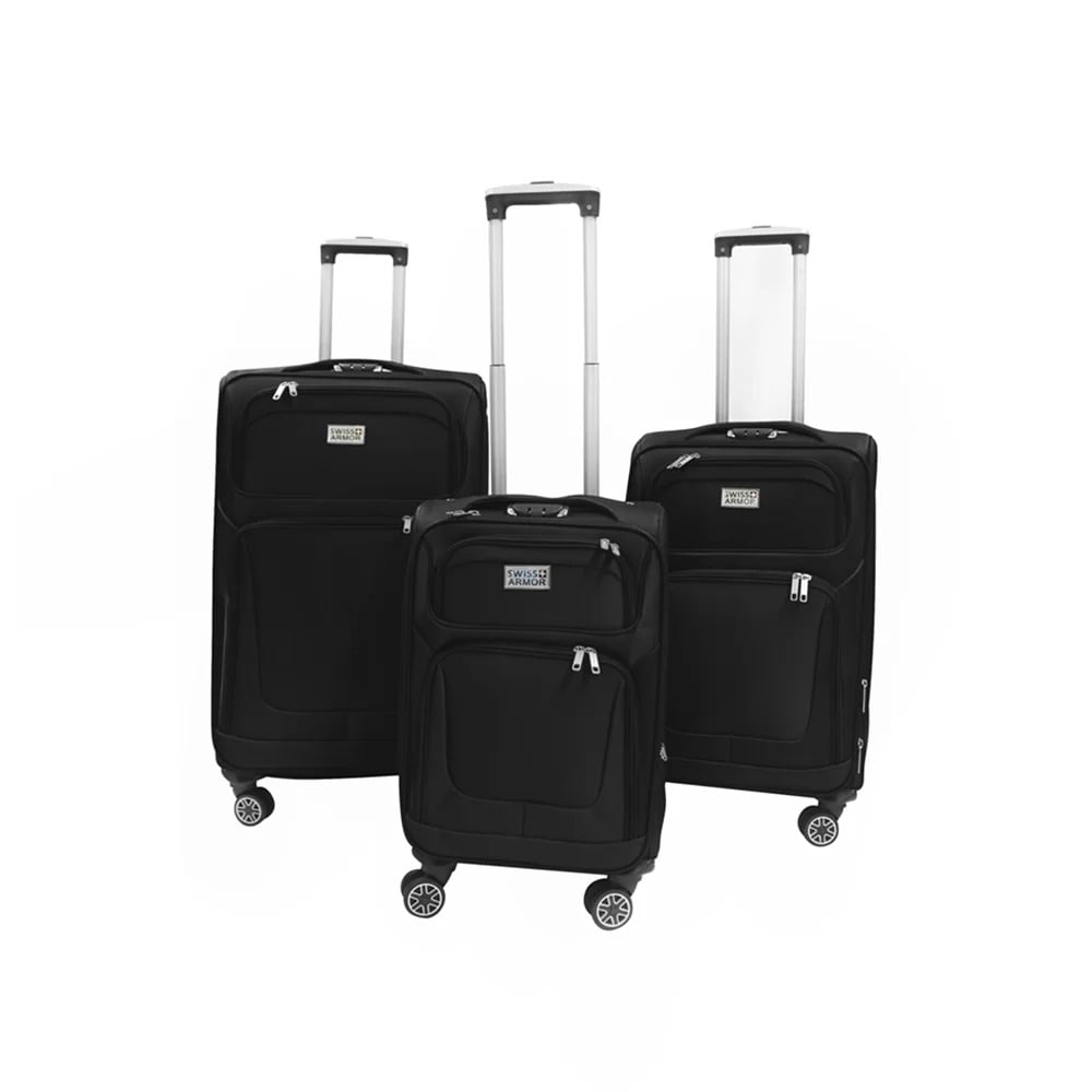 Set de Valijas Swiss Armor Negro 3 Unidades