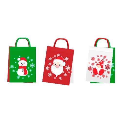 Bolsa Pequeña Farma Hogar Papel Motivos Navideños Diseños Surtidos