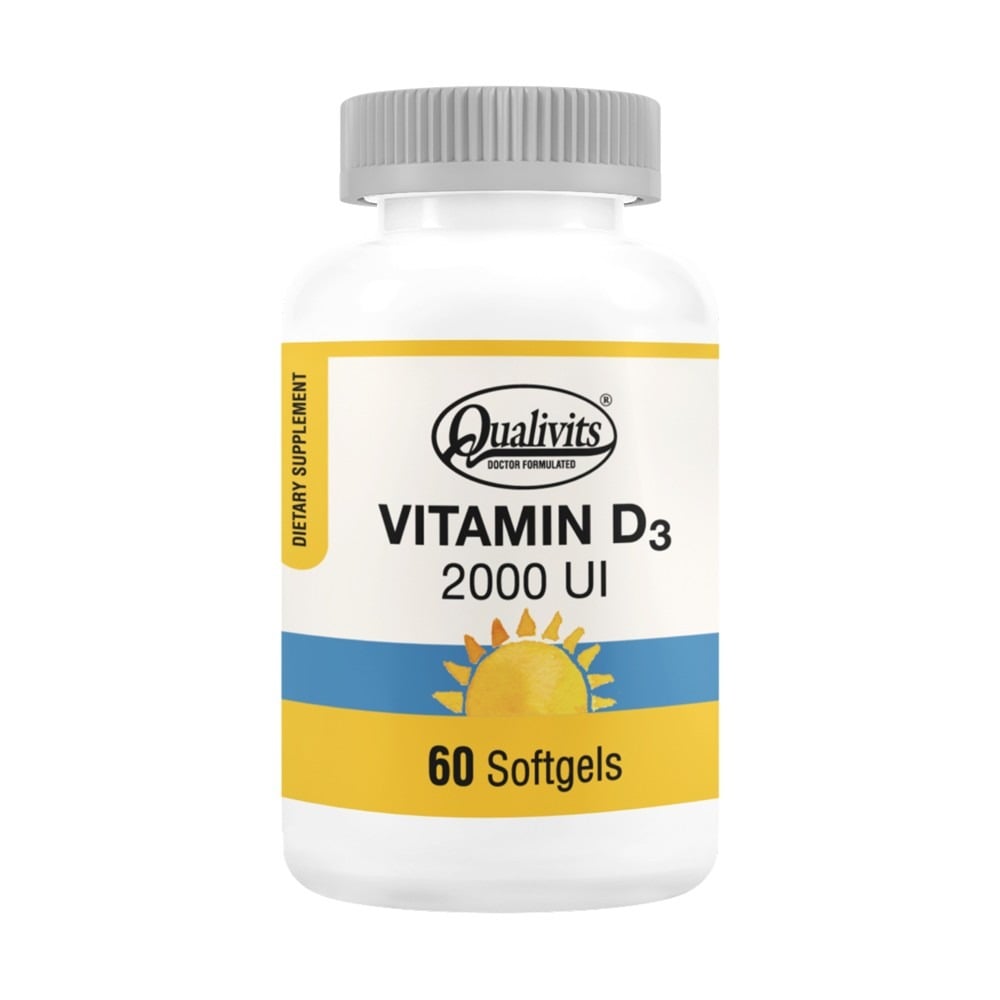 Vitamina D3 Qualivits 2000 UI 60 Cápsulas Blandas