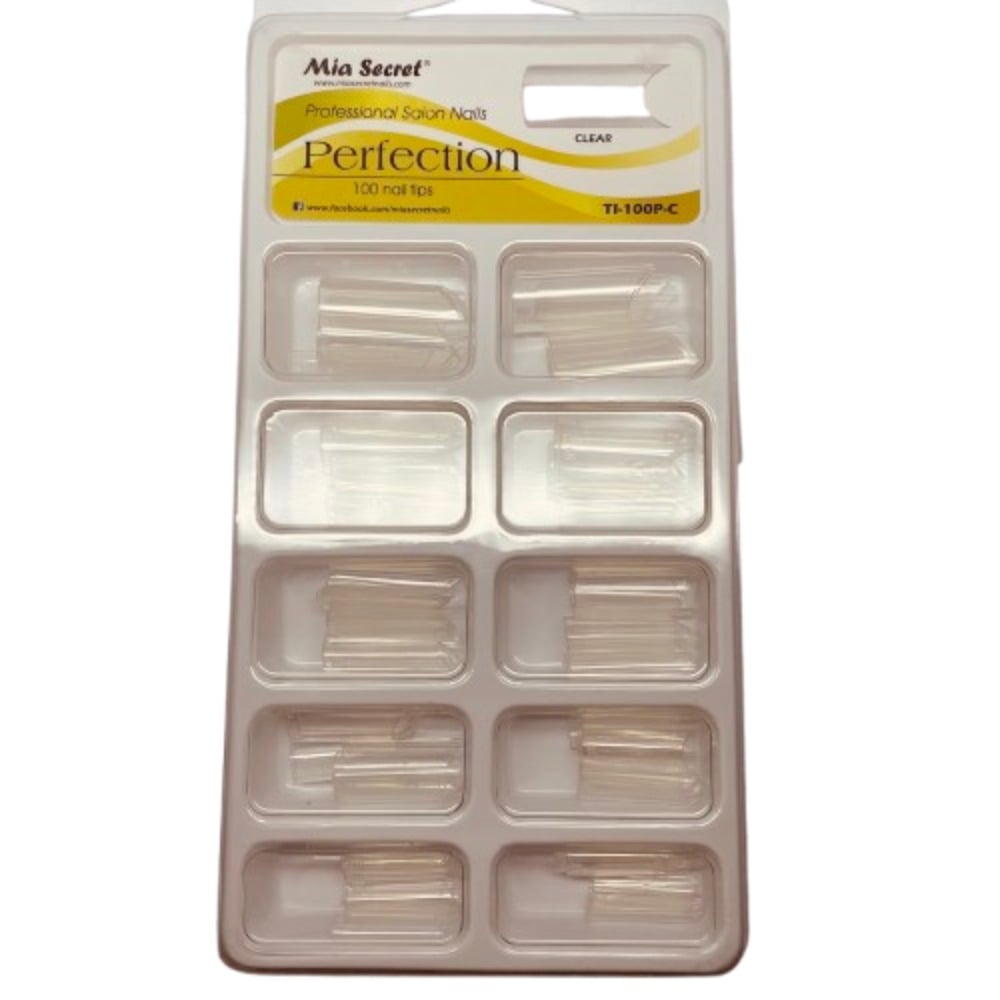 Tips Mia Secret Perfection Transparentes 100 Unidades