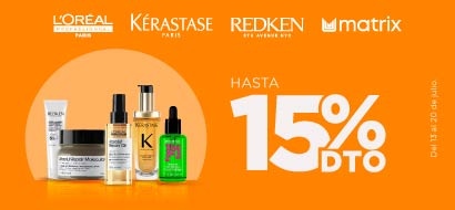 Oferta cuidado capilar profesional 15%